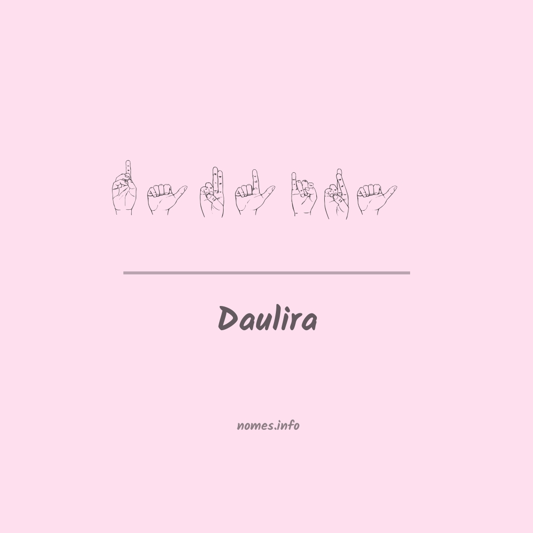 Daulira em Libras