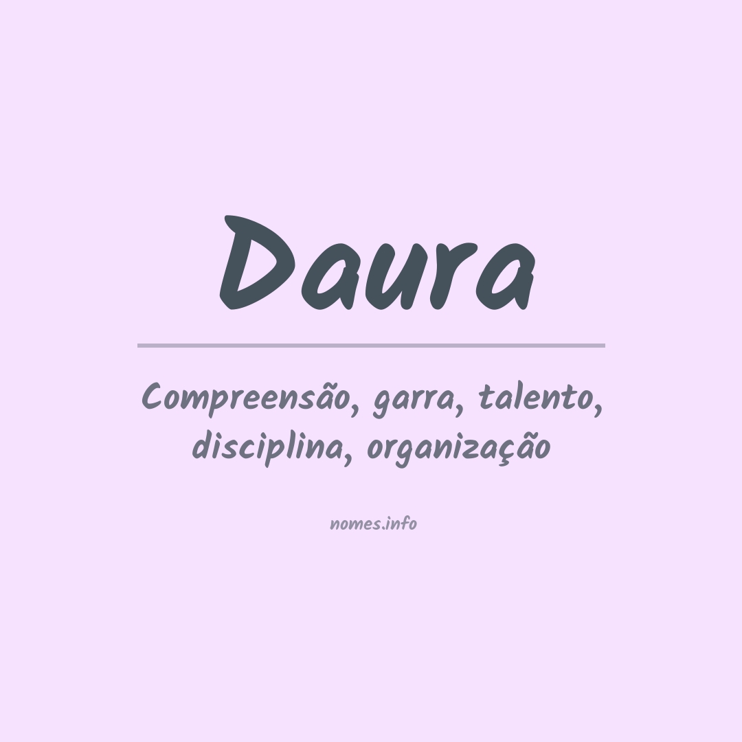 Significado do nome Daura