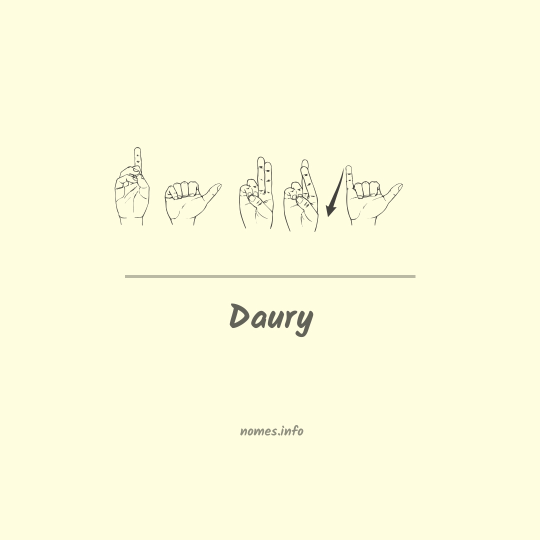 Daury em Libras