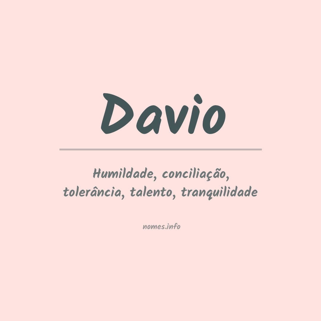 Significado do nome Davio