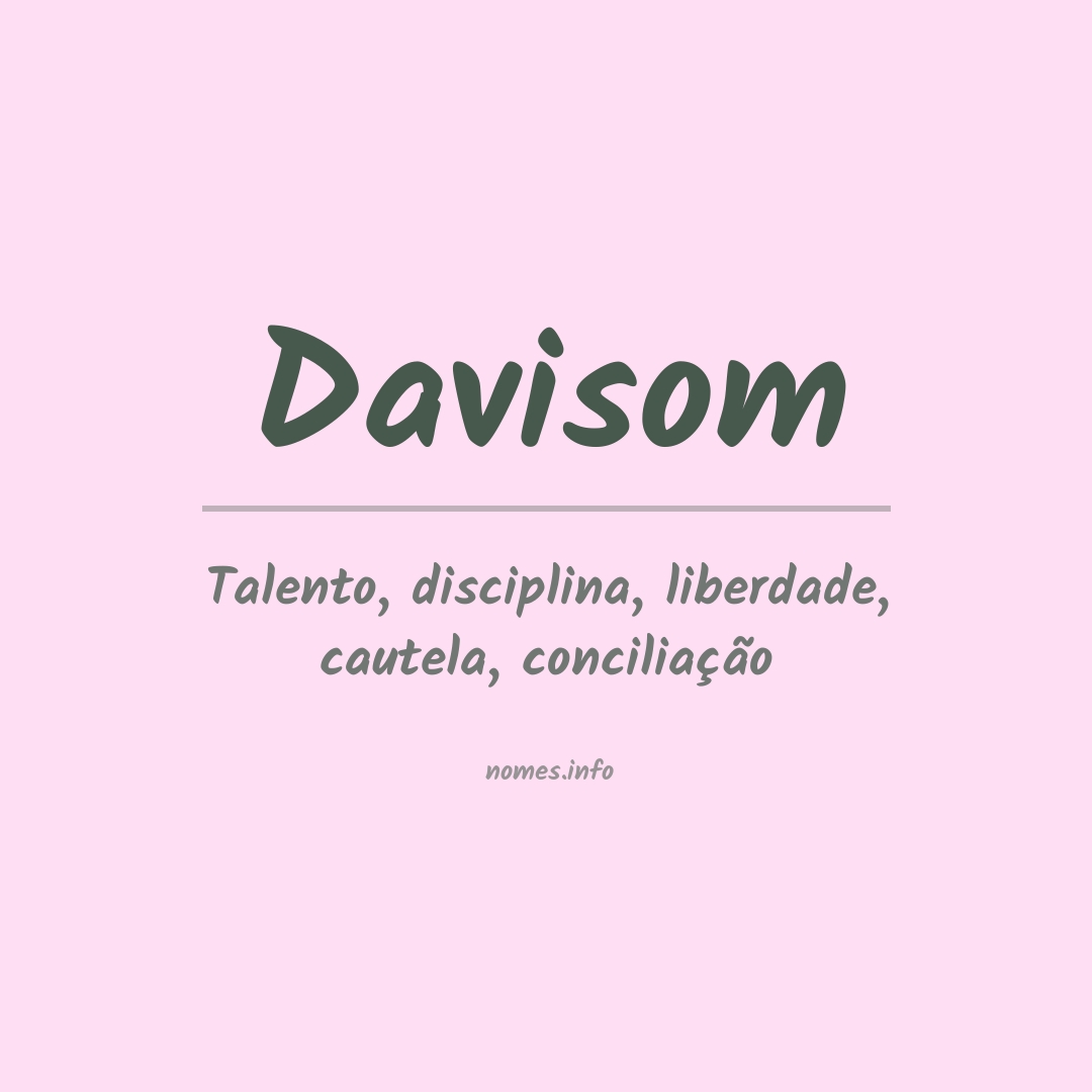 Significado do nome Davisom