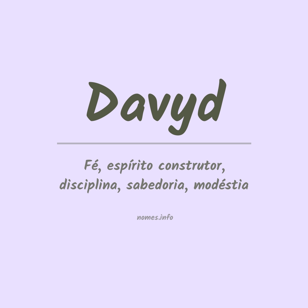 Significado do nome Davyd