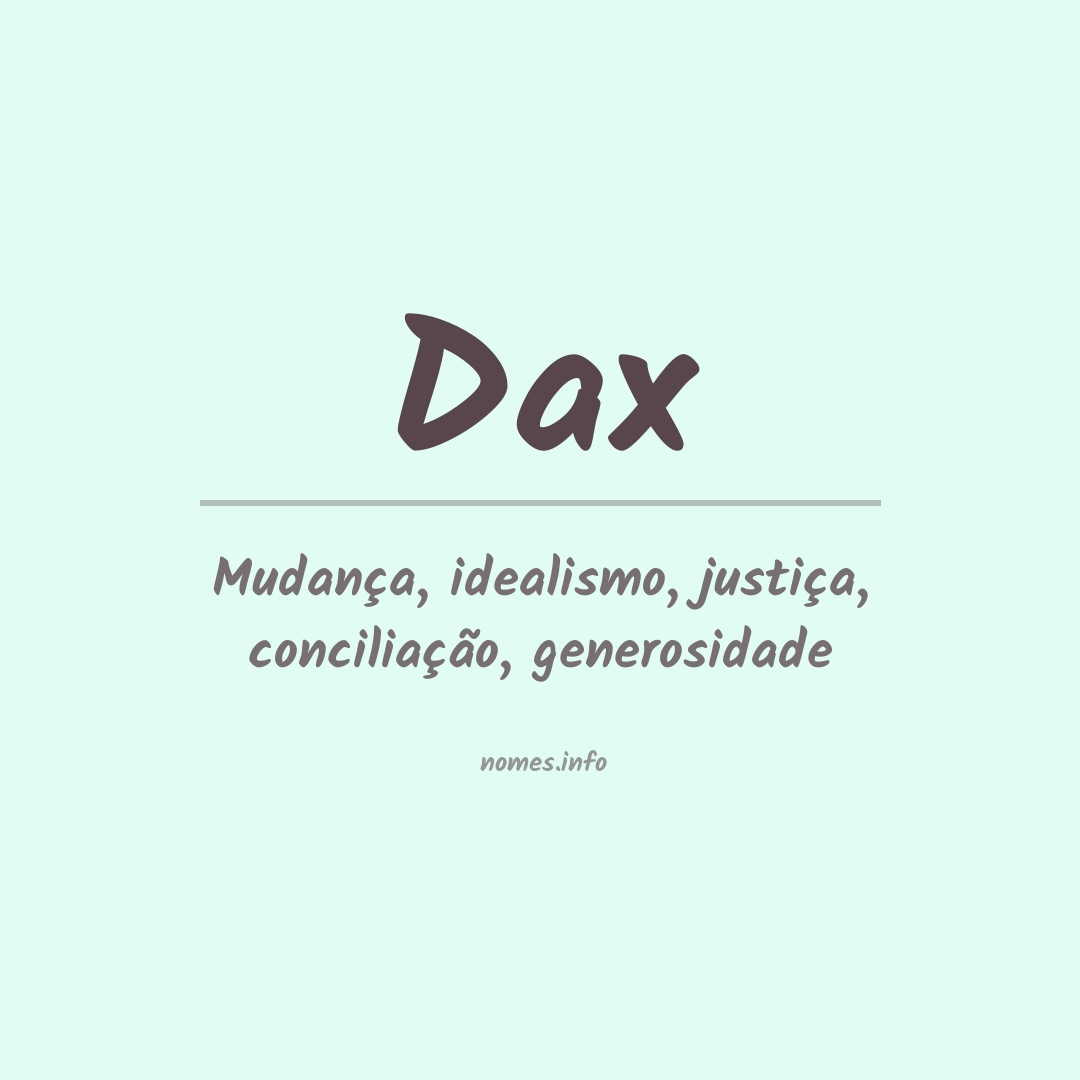 Significado do nome Dax