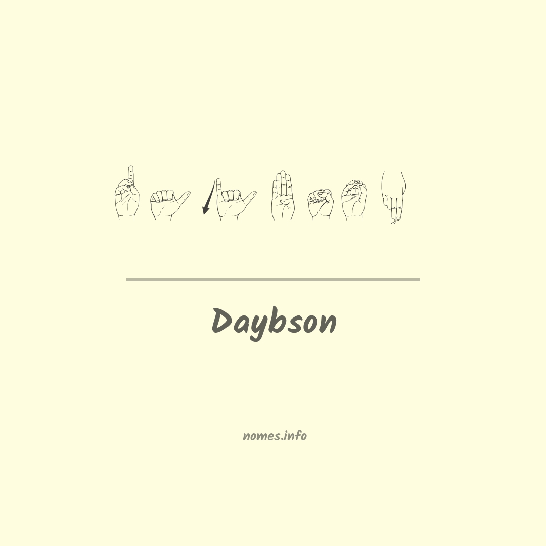 Daybson em Libras