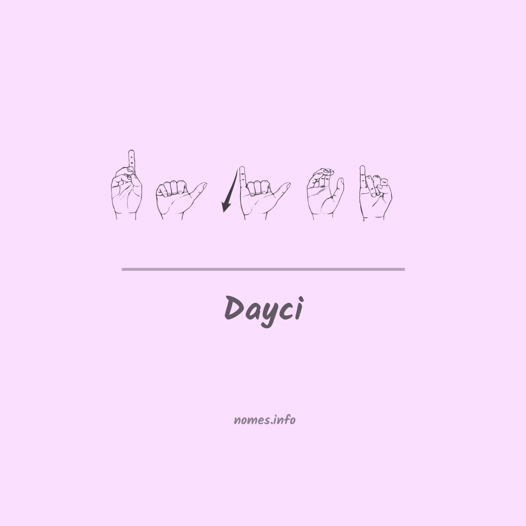 Dayci em Libras