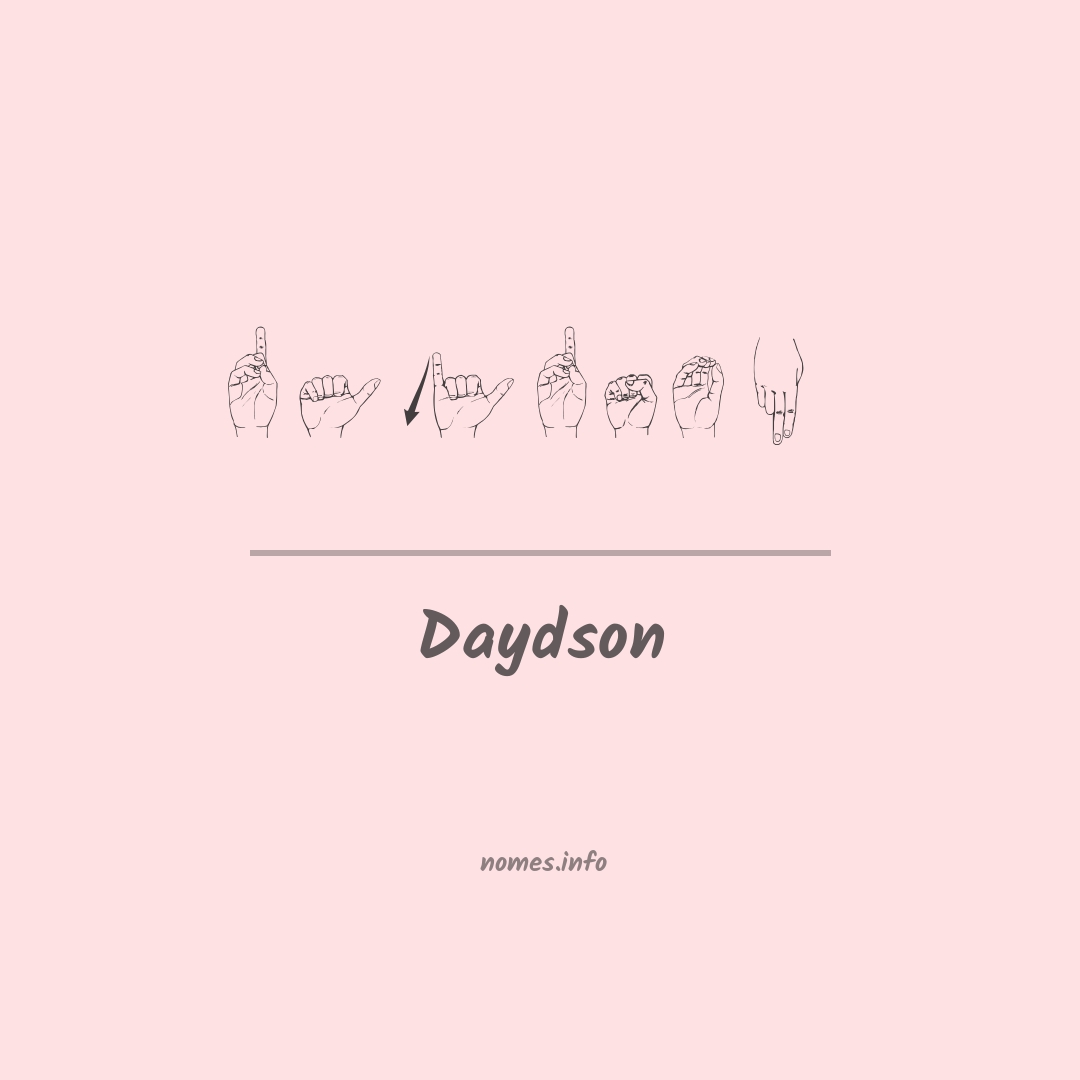 Daydson em Libras