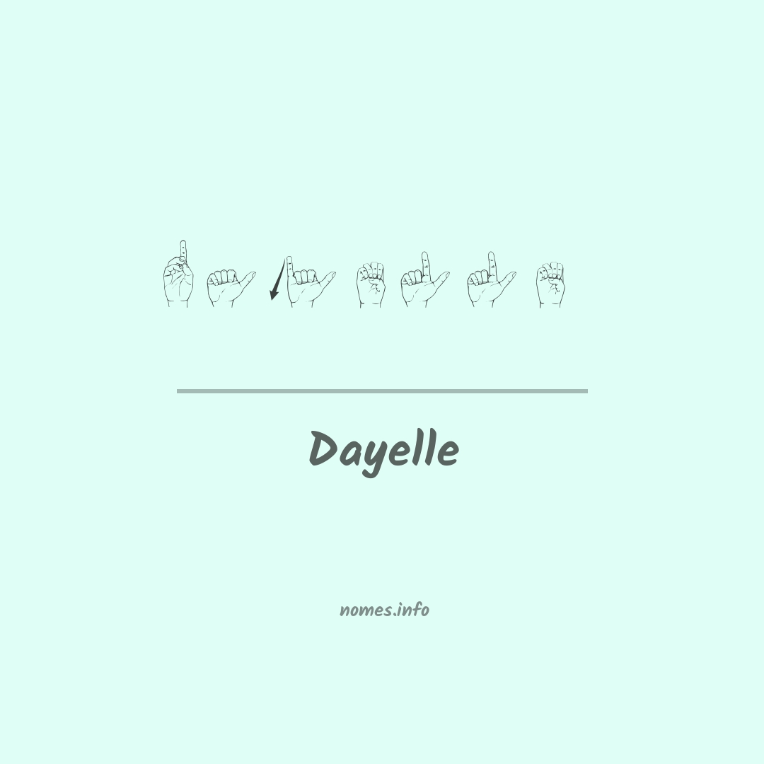 Dayelle em Libras