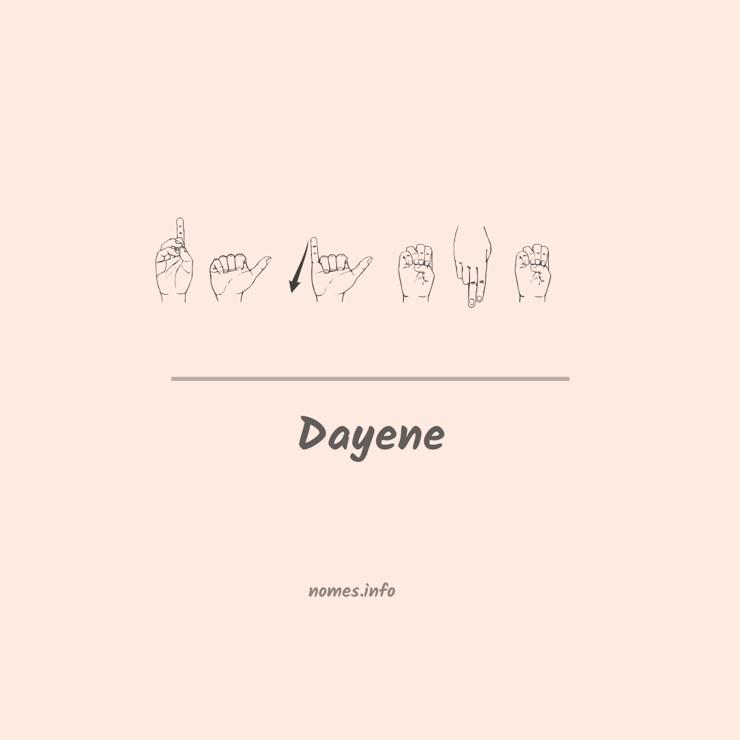 Dayene em Libras