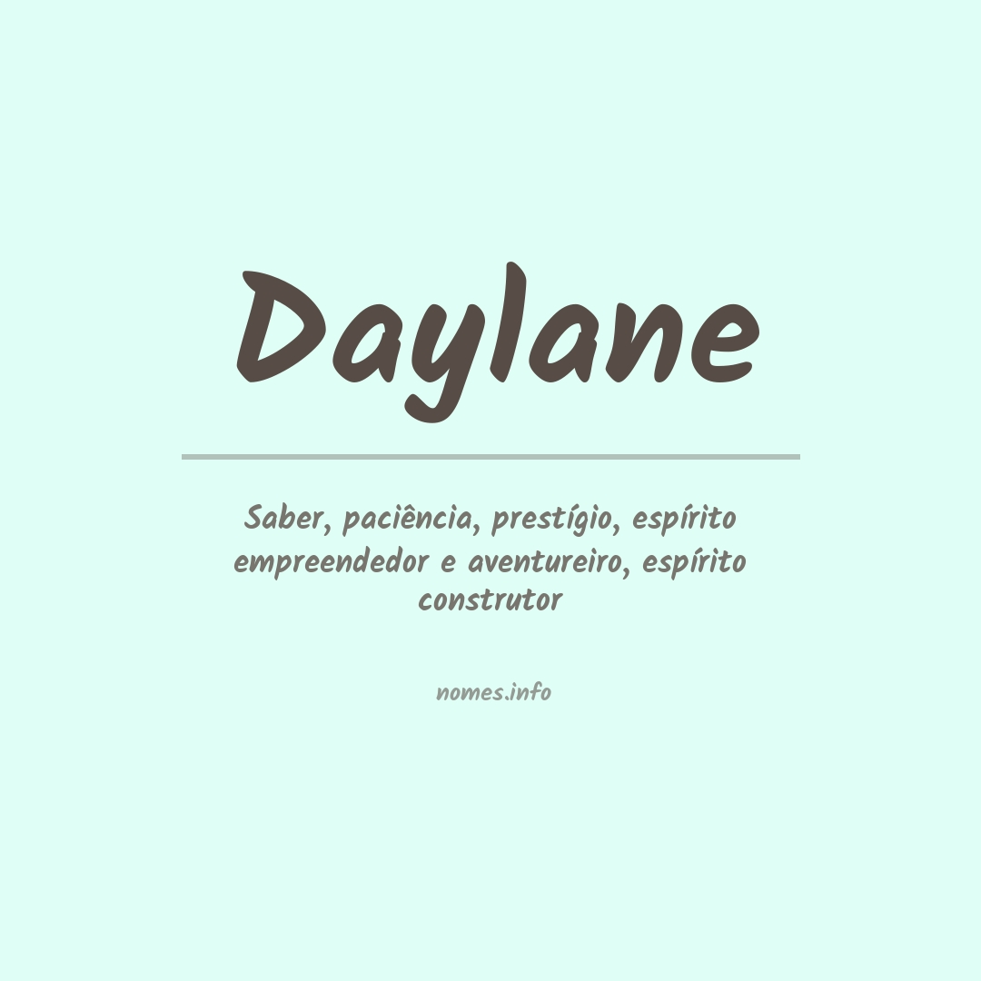 Significado do nome Daylane