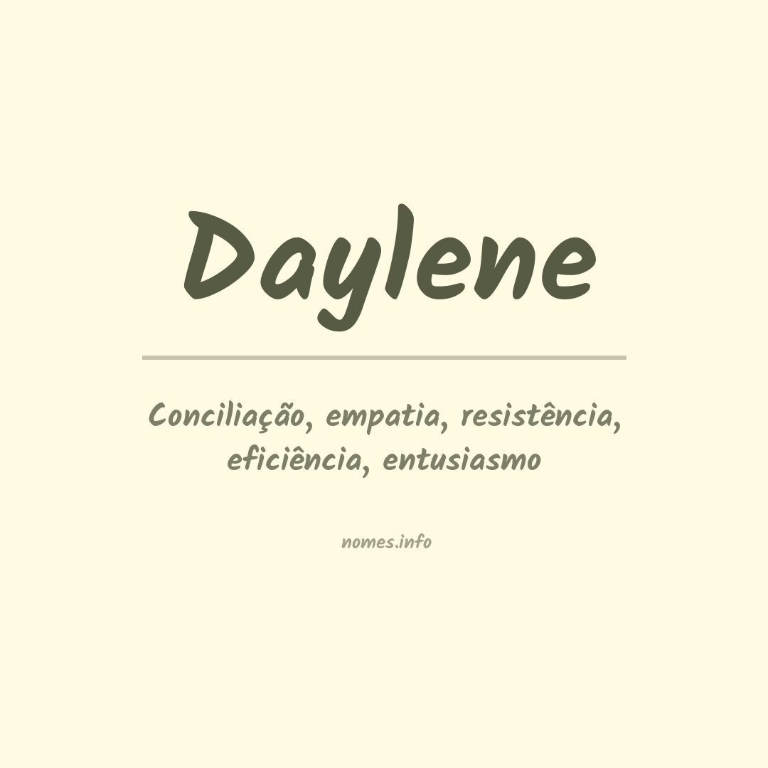 Significado do nome Daylene