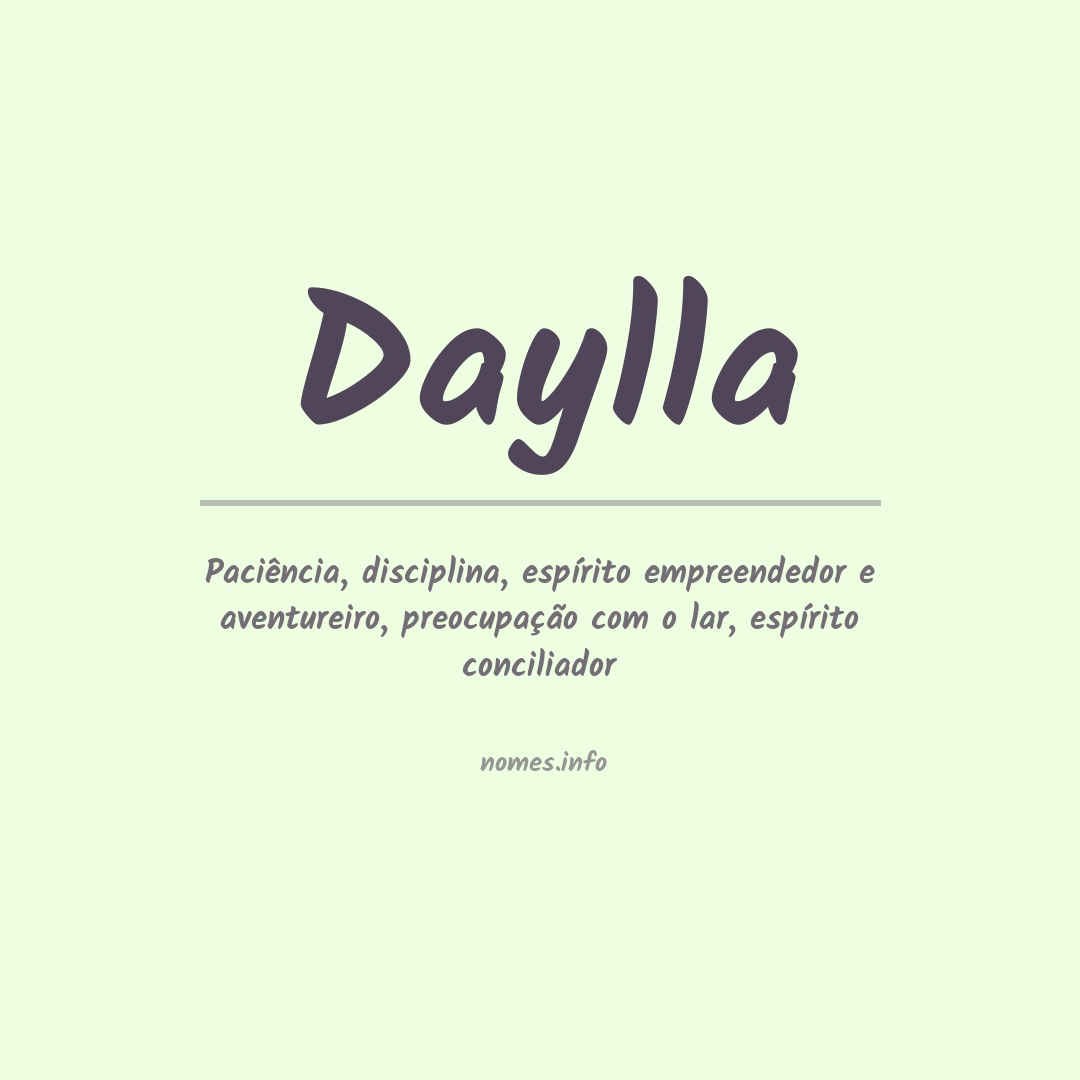 Significado do nome Daylla