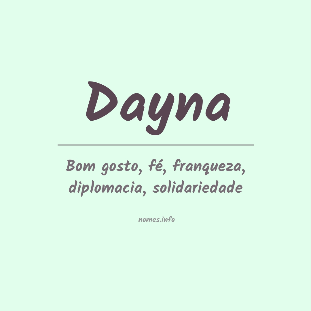 Significado do nome Dayna
