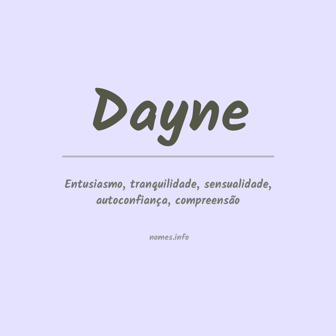 Significado do nome Dayne