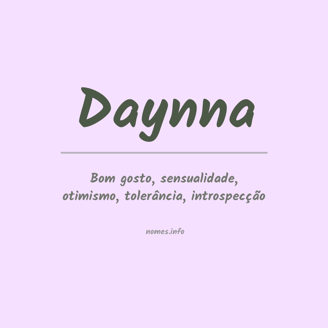 Significado do nome Daynna