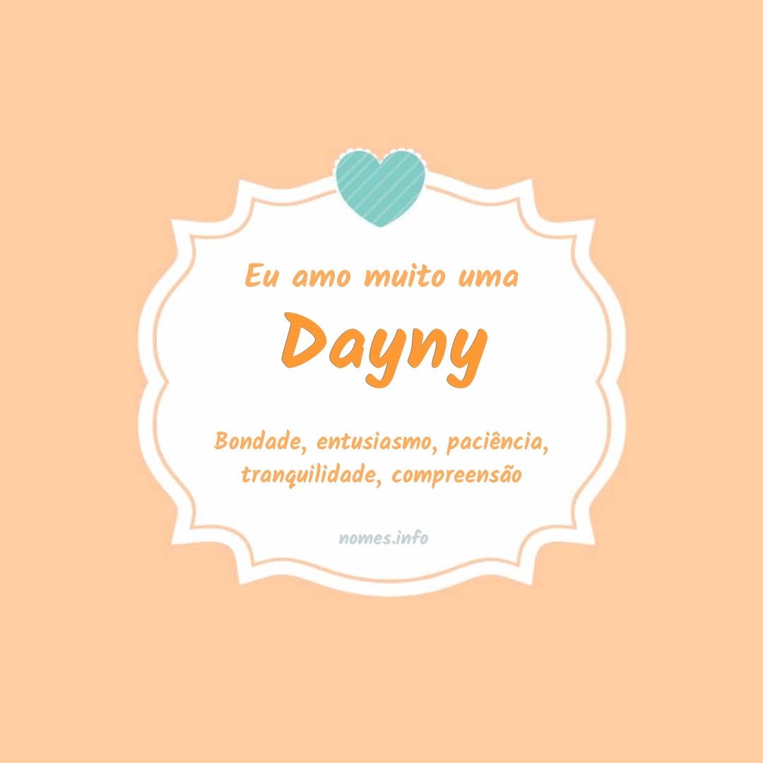 Eu amo muito Dayny