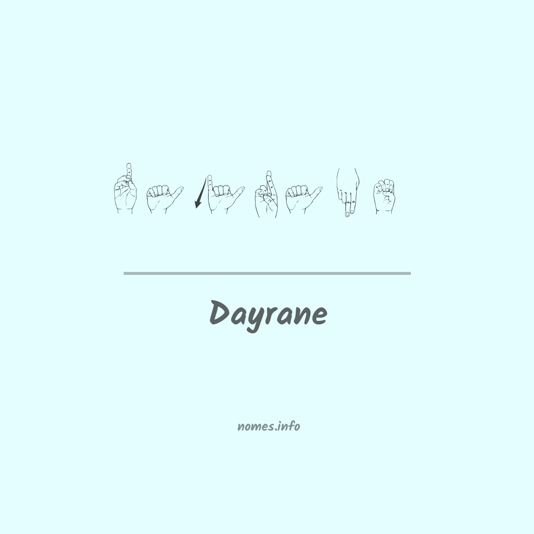 Dayrane em Libras