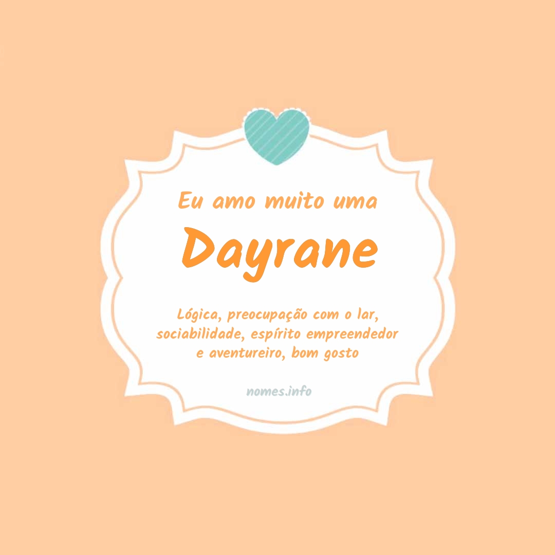 Eu amo muito Dayrane