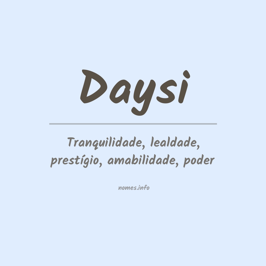 Significado do nome Daysi