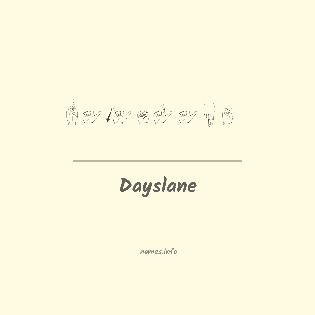 Dayslane em Libras
