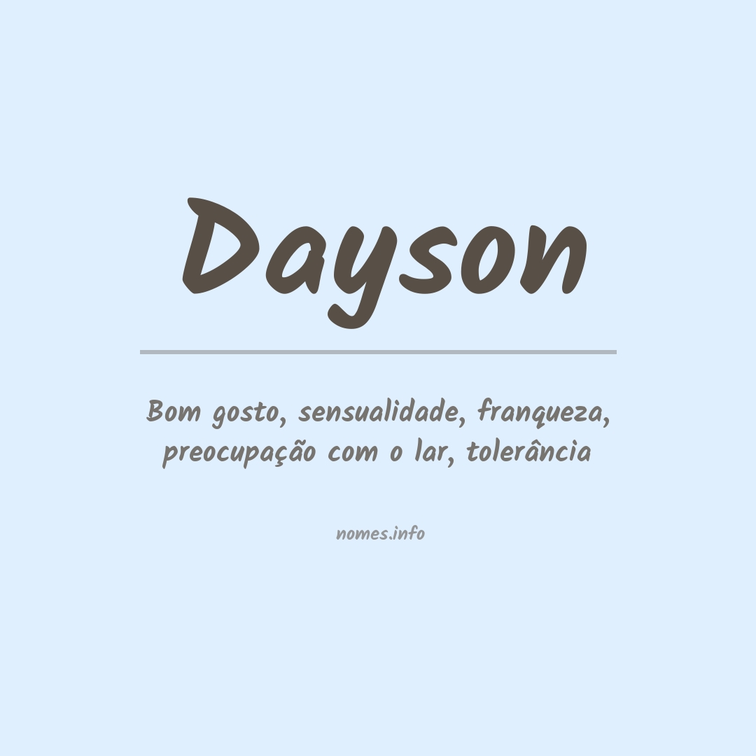 Significado do nome Dayson