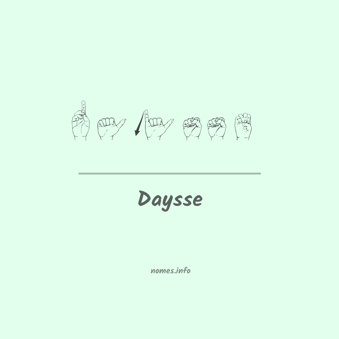 Daysse em Libras