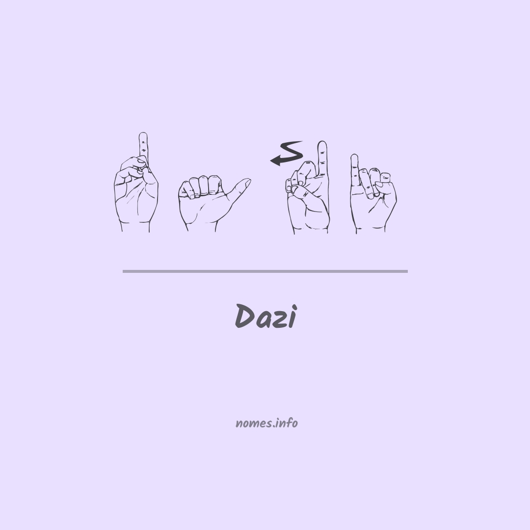 Dazi em Libras