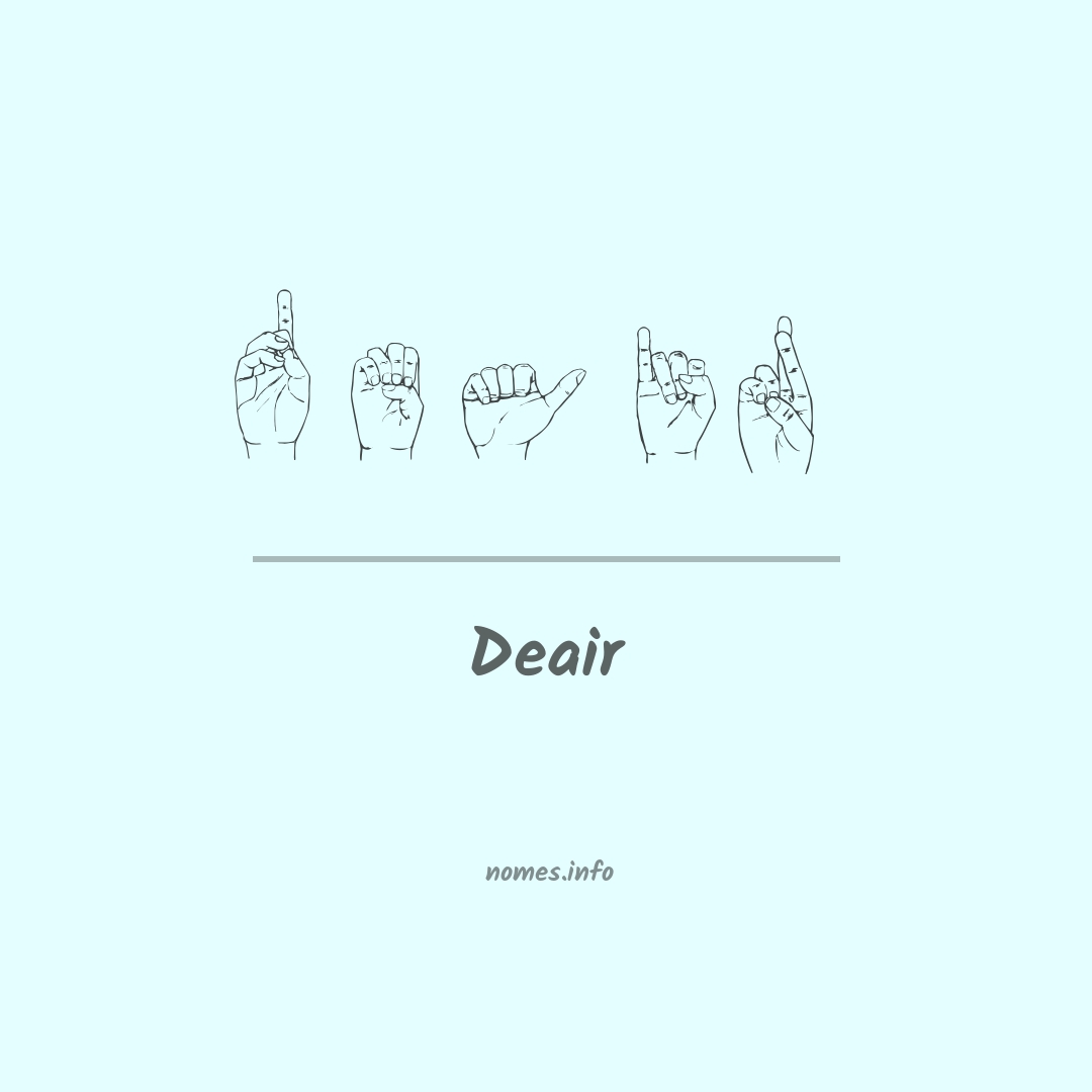 Deair em Libras