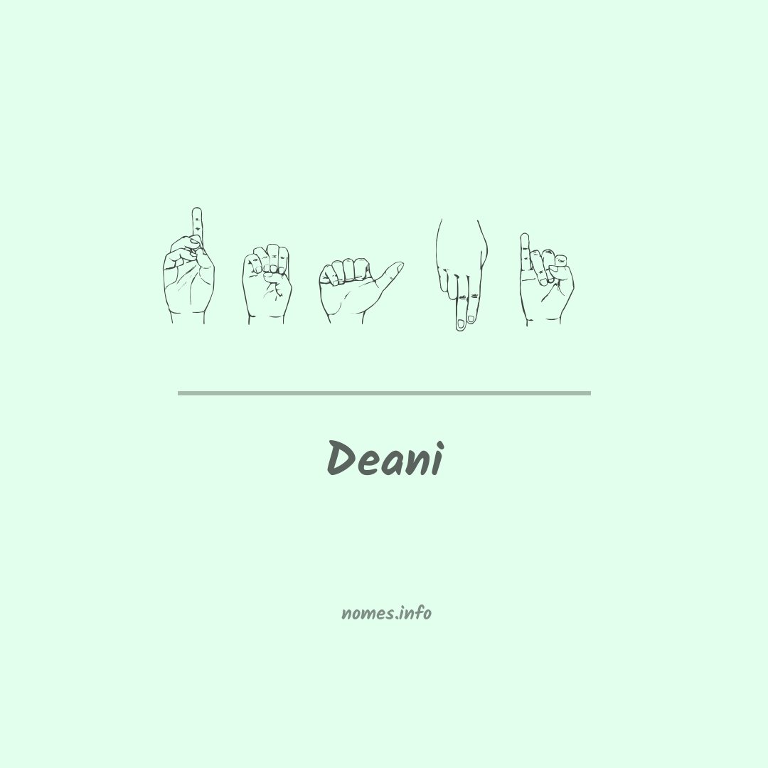 Deani em Libras