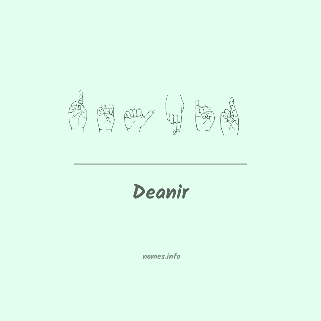 Deanir em Libras