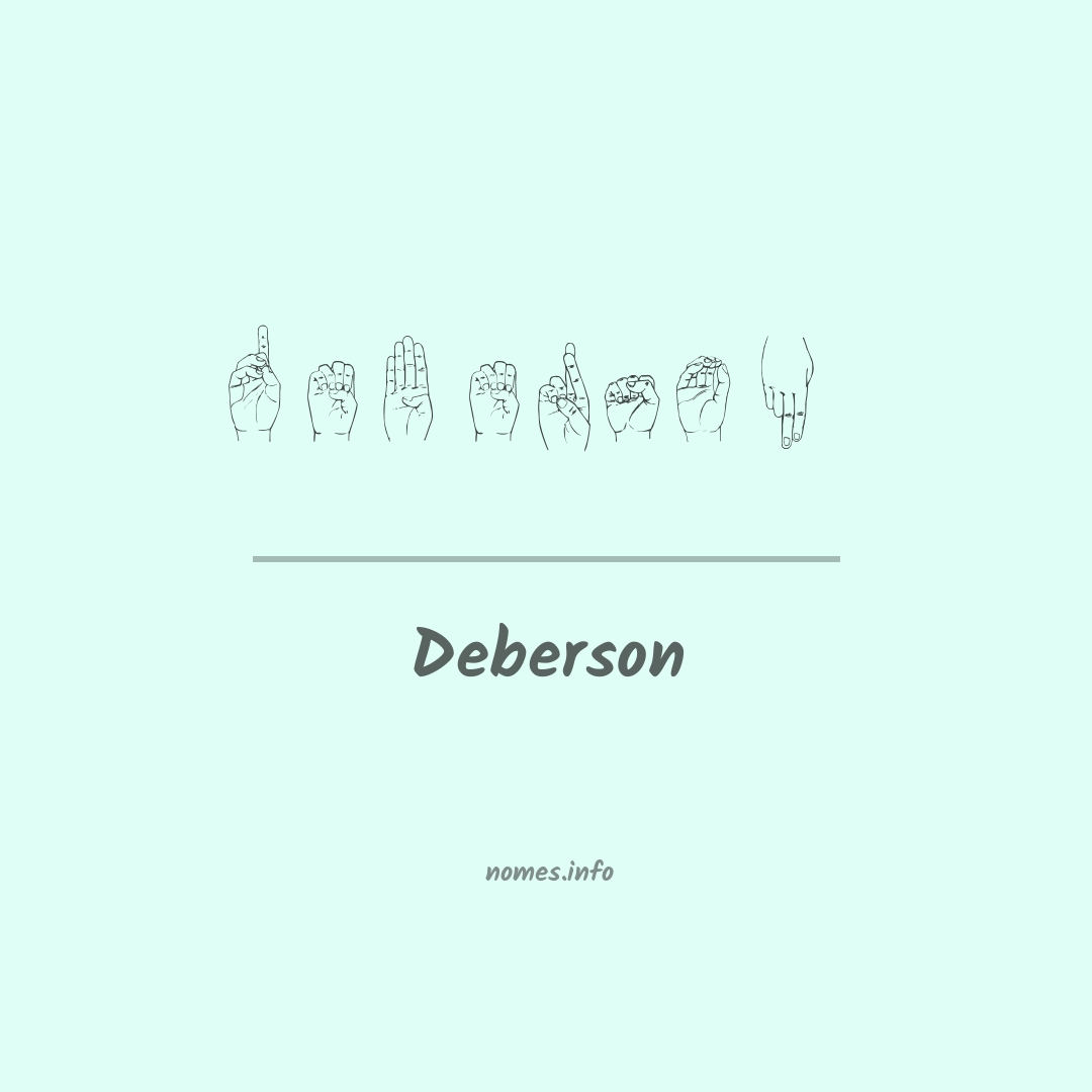 Deberson em Libras