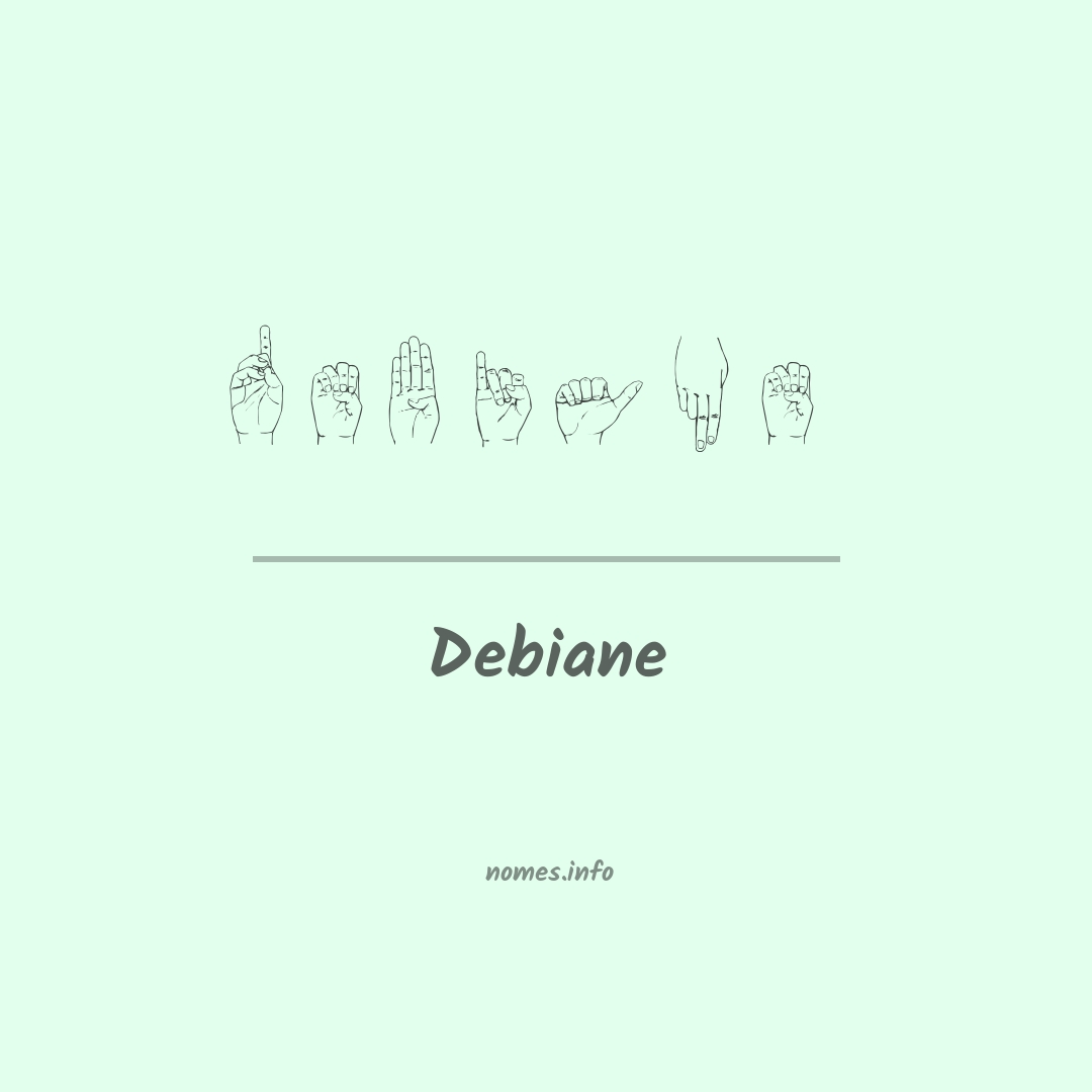 Debiane em Libras Debiane em Libras