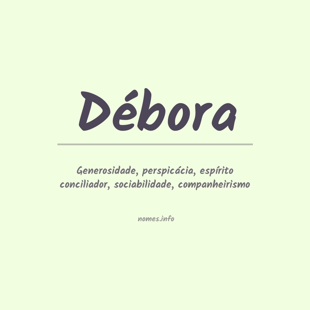Significado do nome Débora