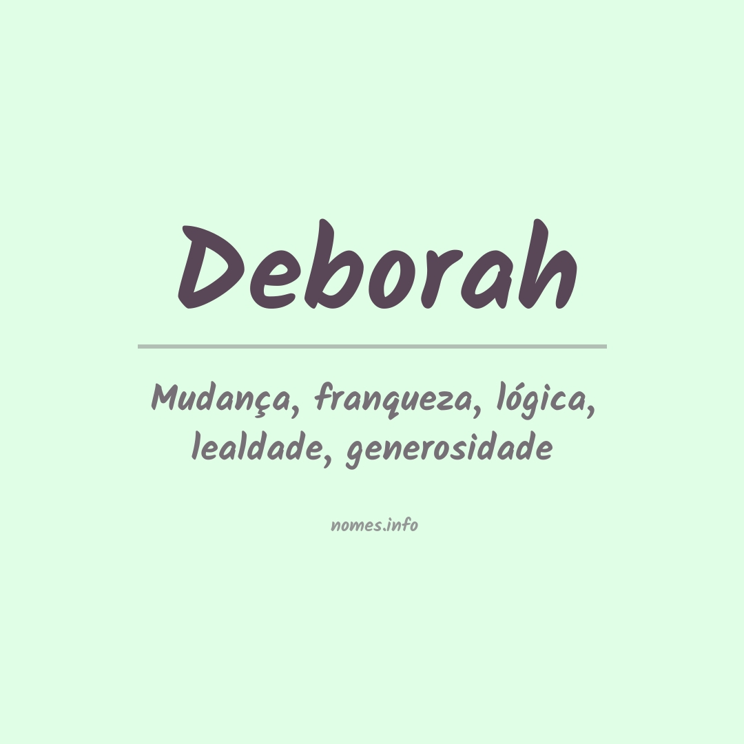 Significado do nome Deborah