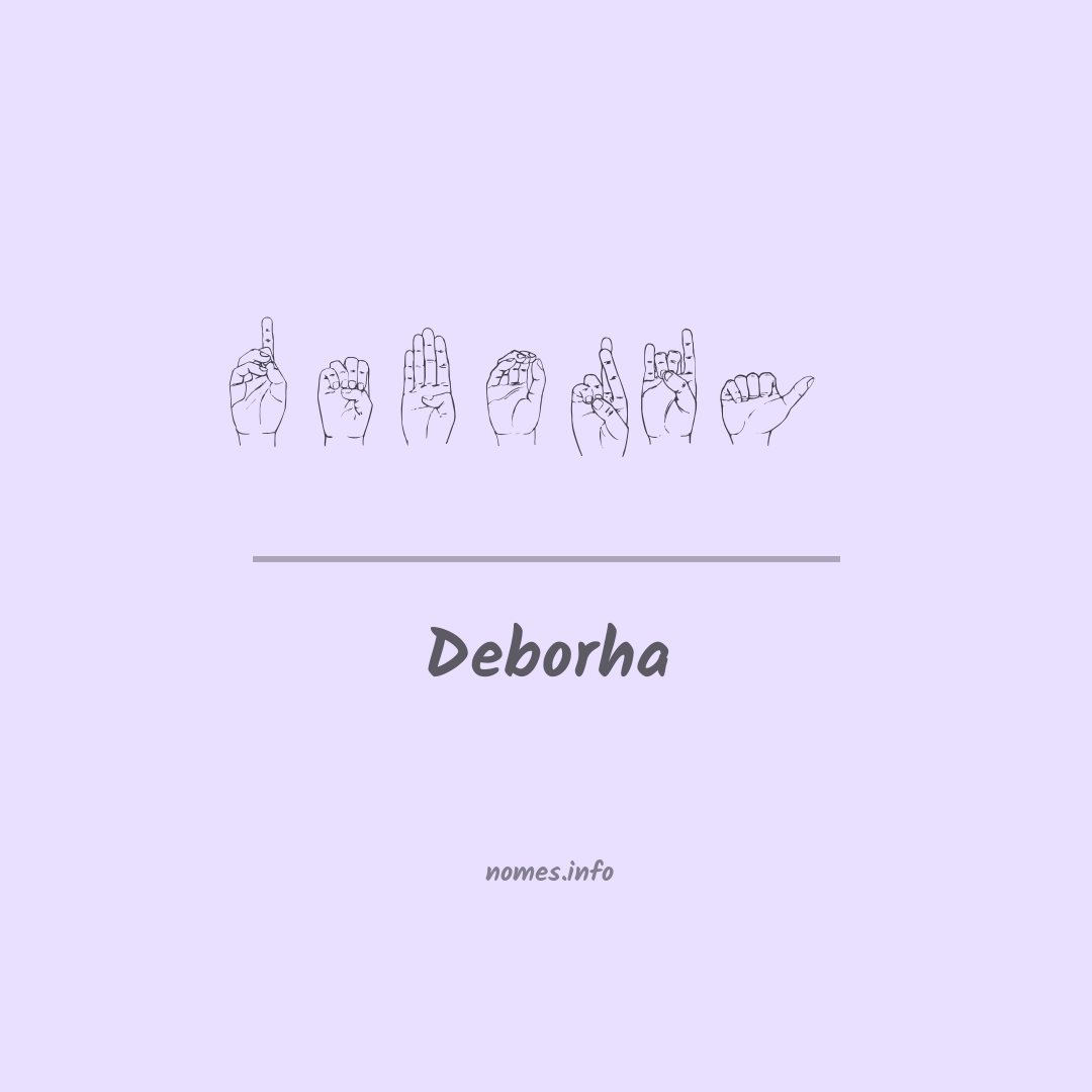 Deborha em Libras