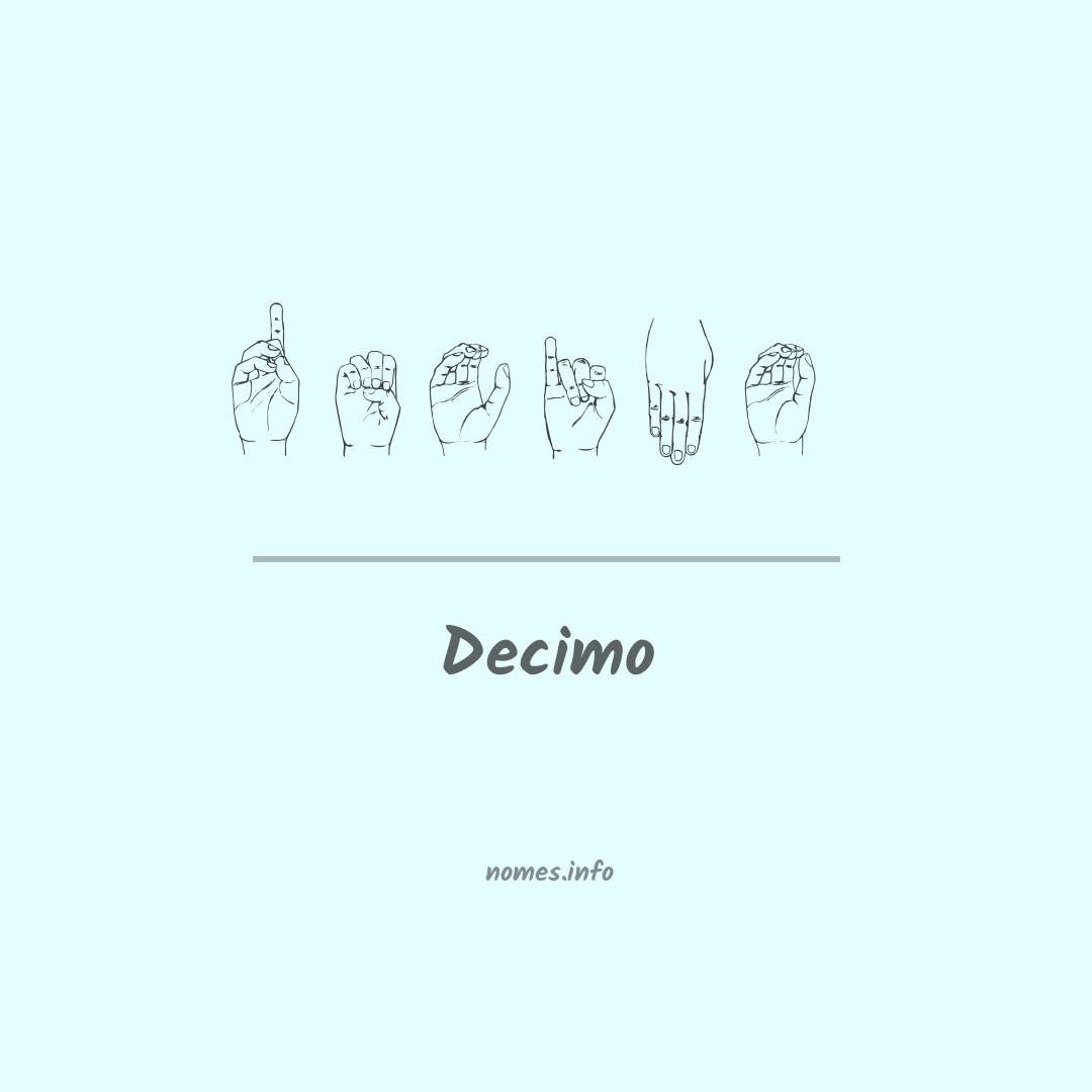 Decimo em Libras
