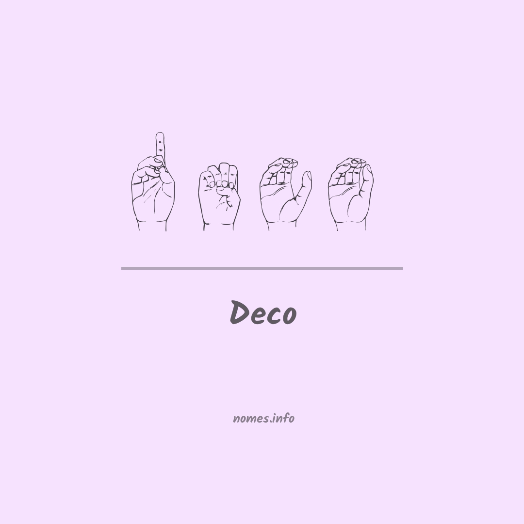 Deco em Libras