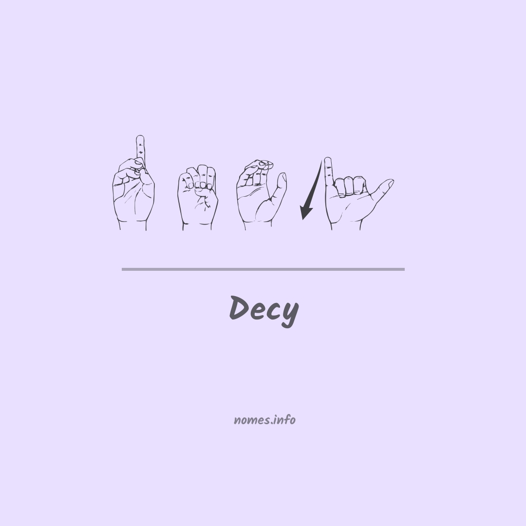Decy em Libras