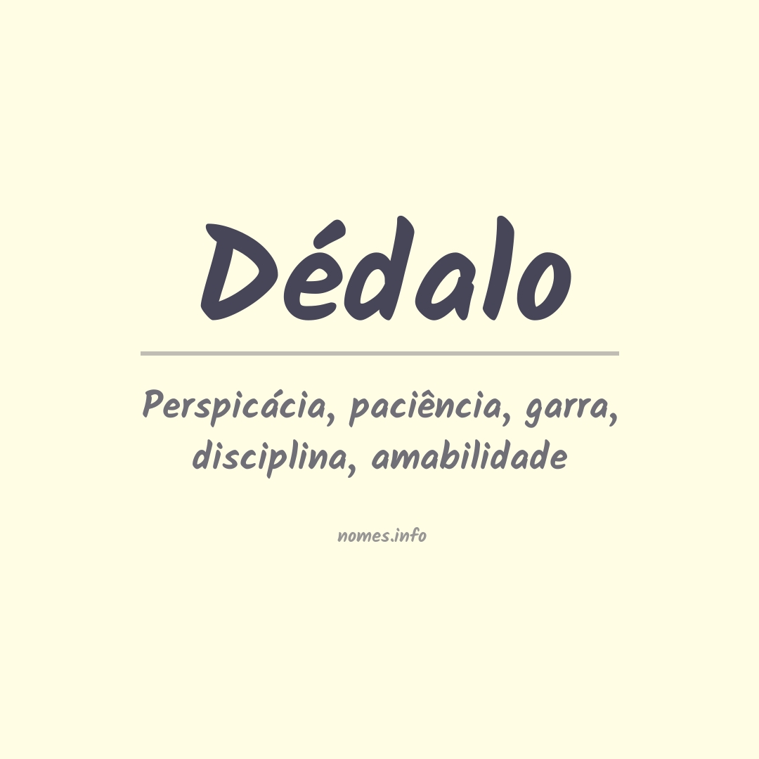 Significado do nome Dédalo