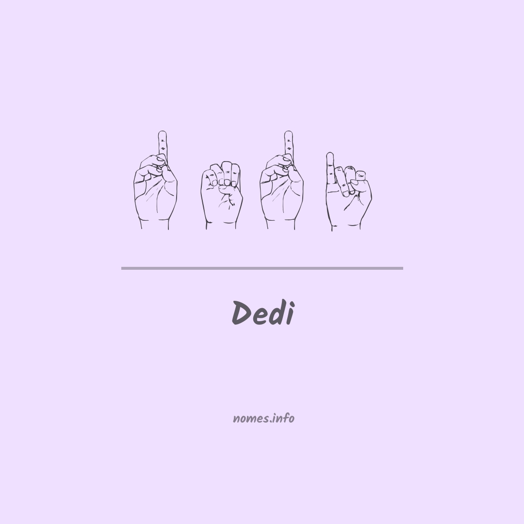 Dedi em Libras