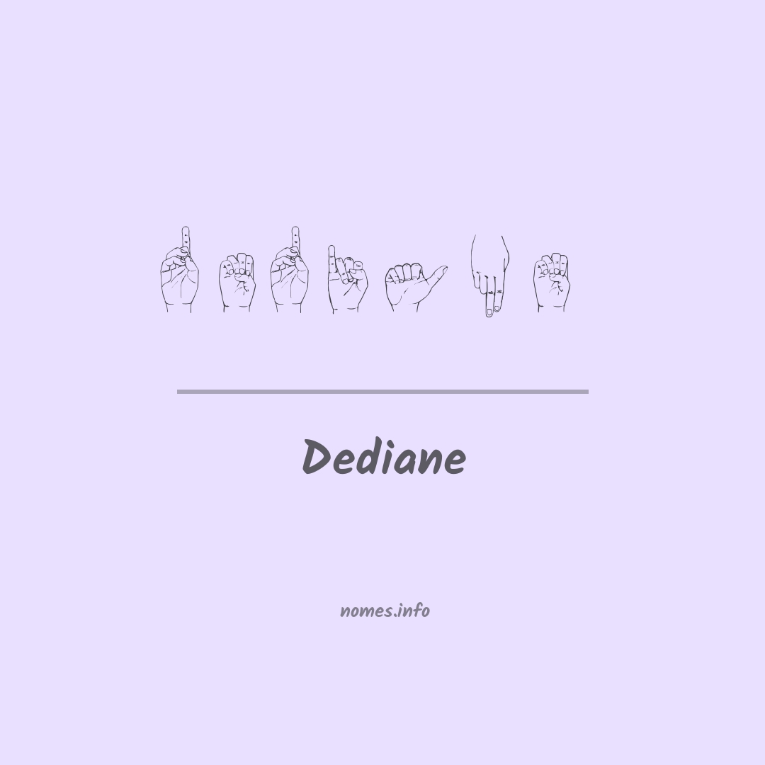 Dediane em Libras