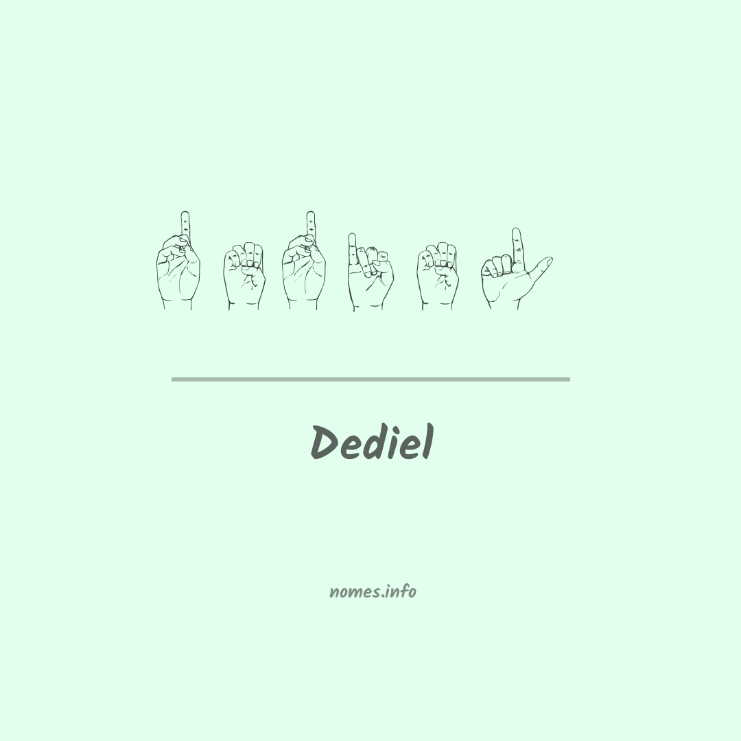 Dediel em Libras