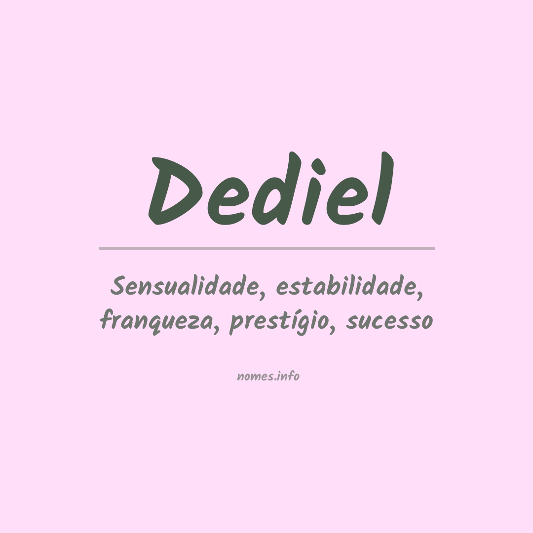 Significado do nome Dediel