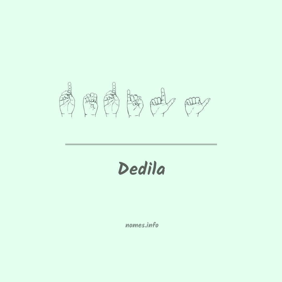 Dedila em Libras