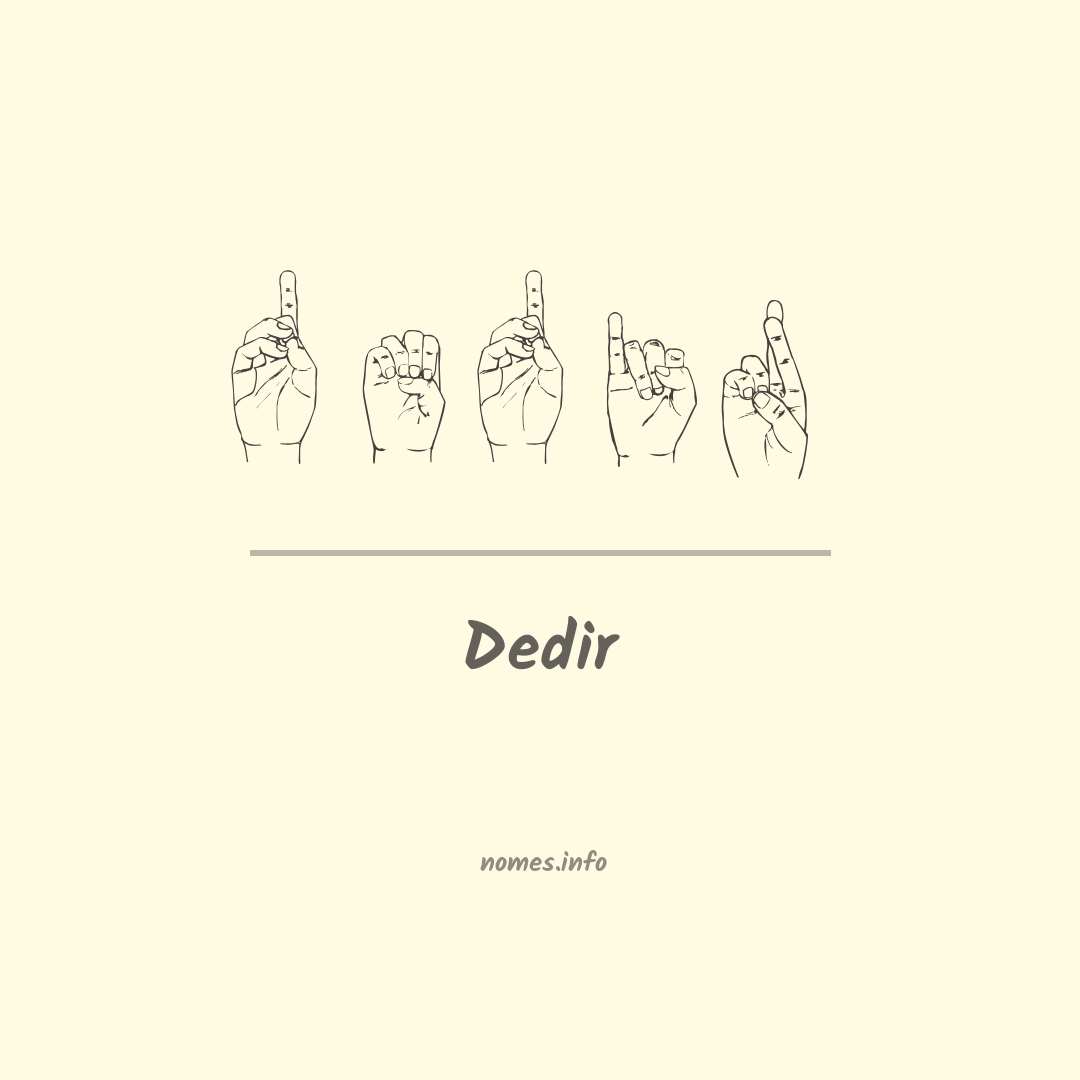 Dedir em Libras