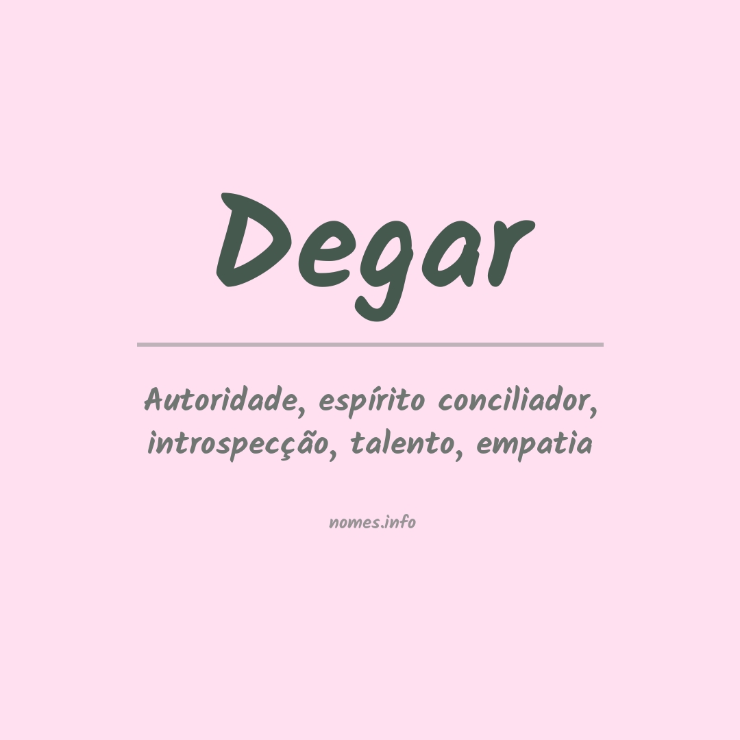 Significado do nome Degar