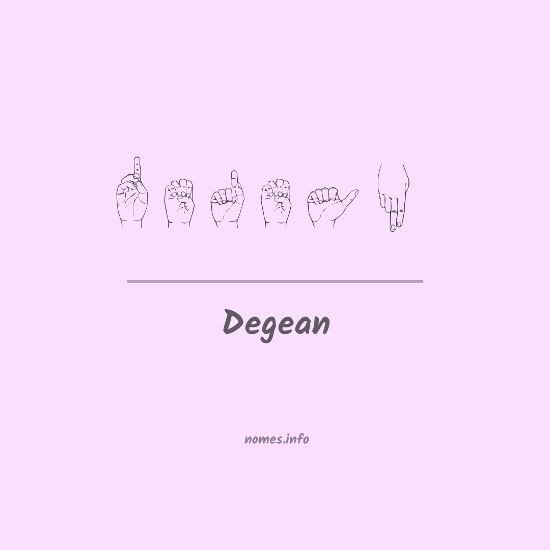 Degean em Libras