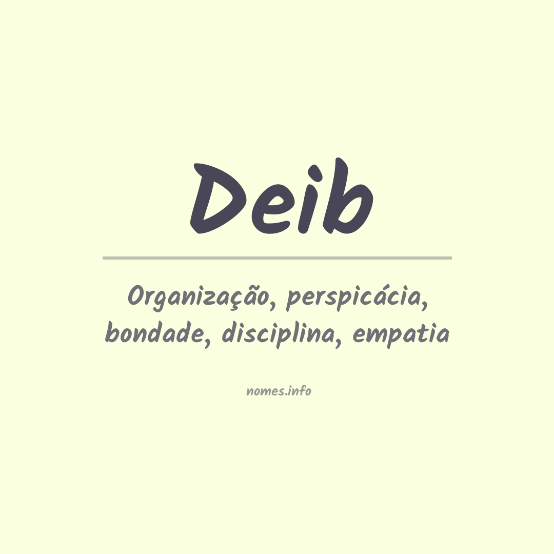 Significado do nome Deib