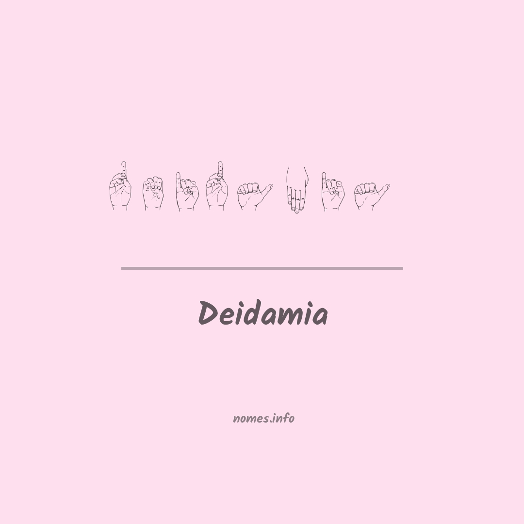 Deidamia em Libras