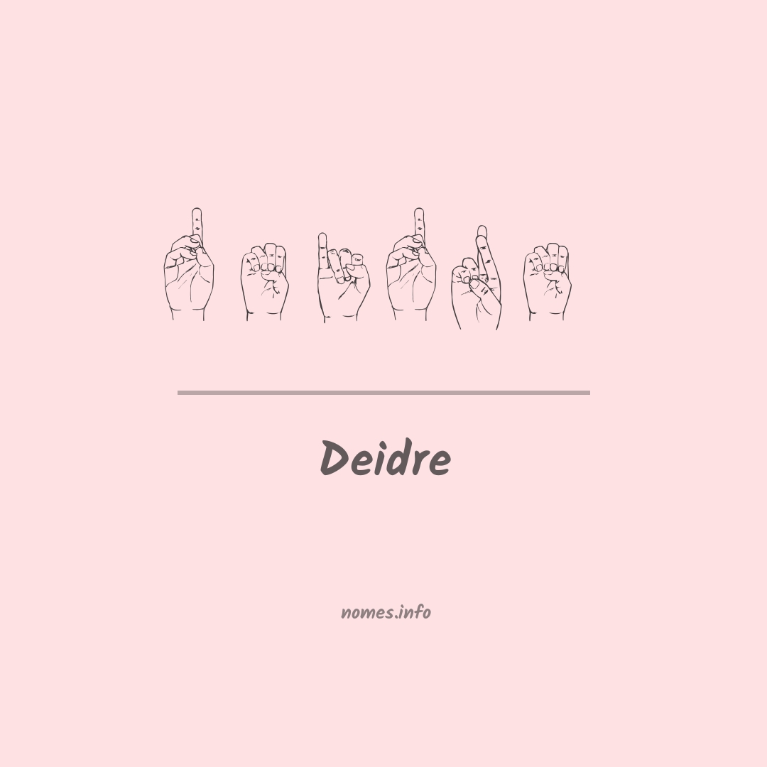 Deidre em Libras