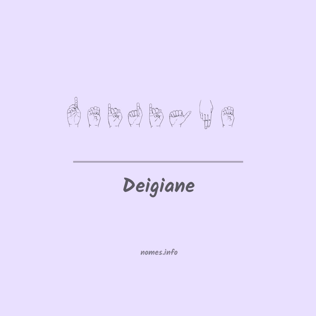 Deigiane em Libras